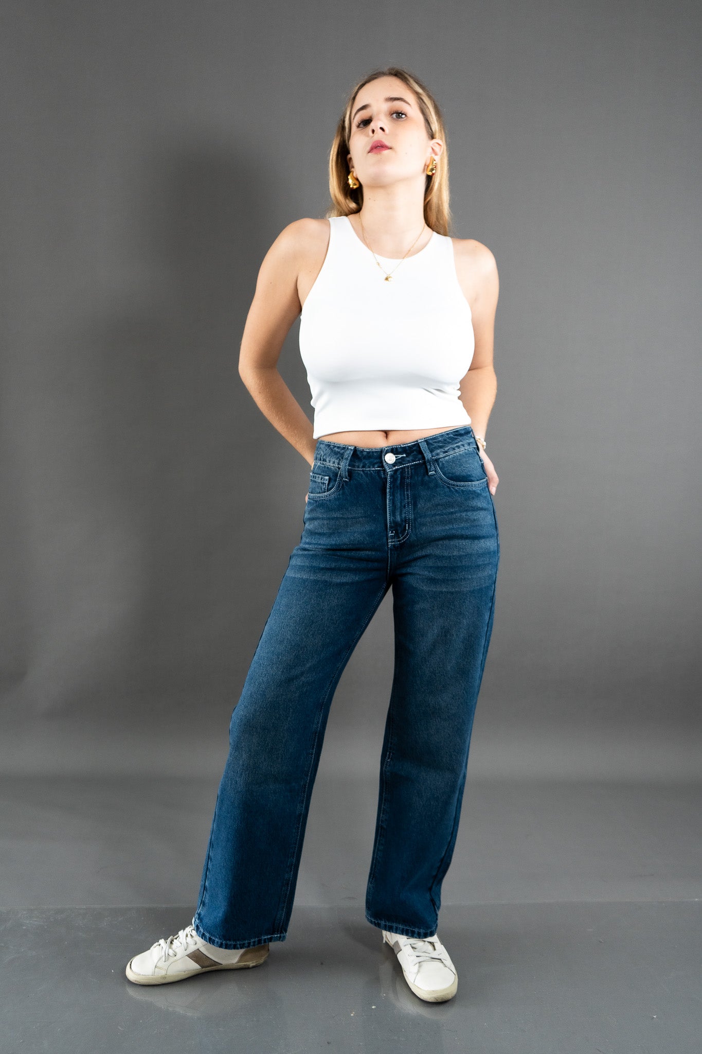 Wide Leg Verde Oxido