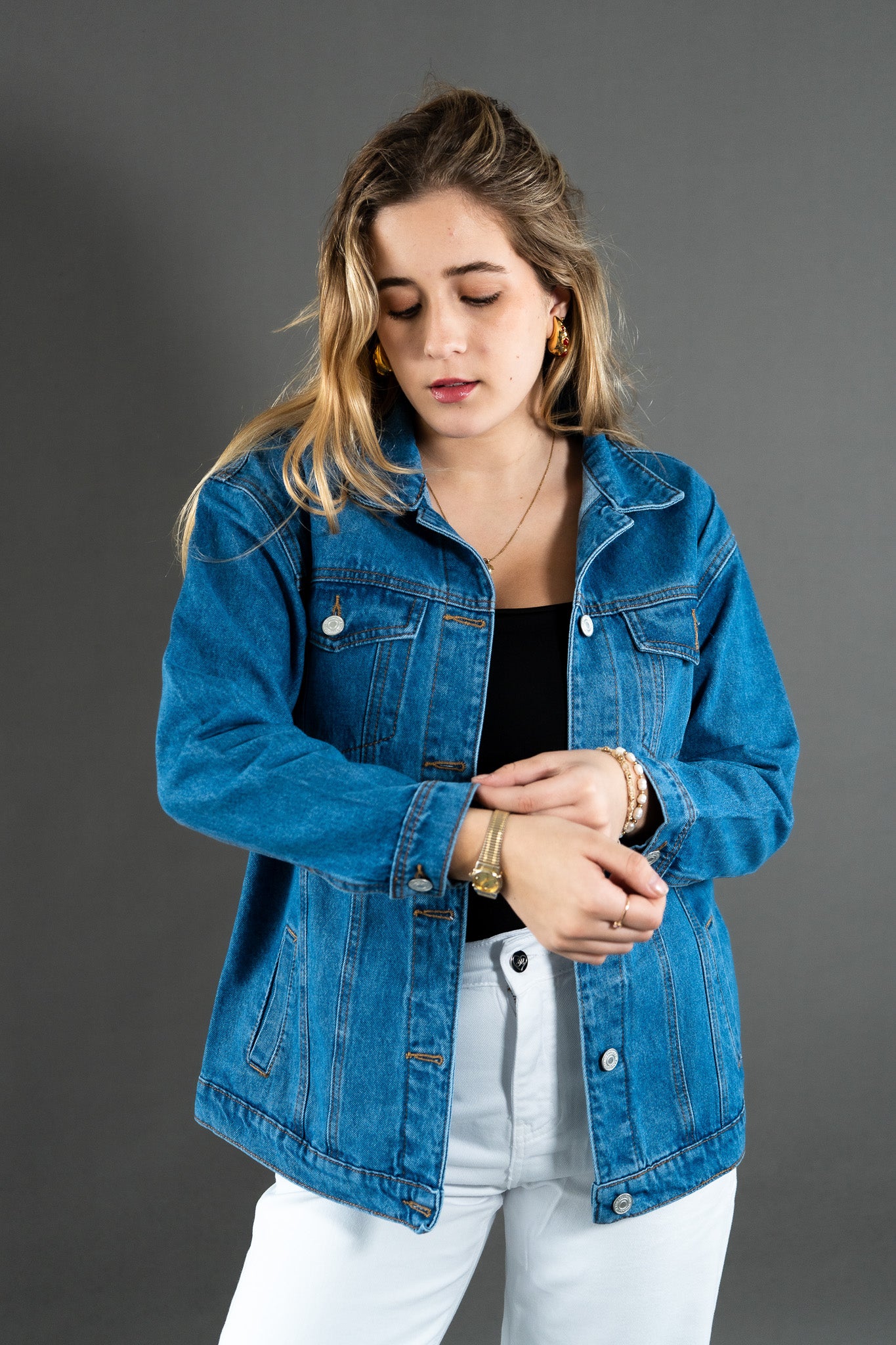Jacket Oversize Celeste
