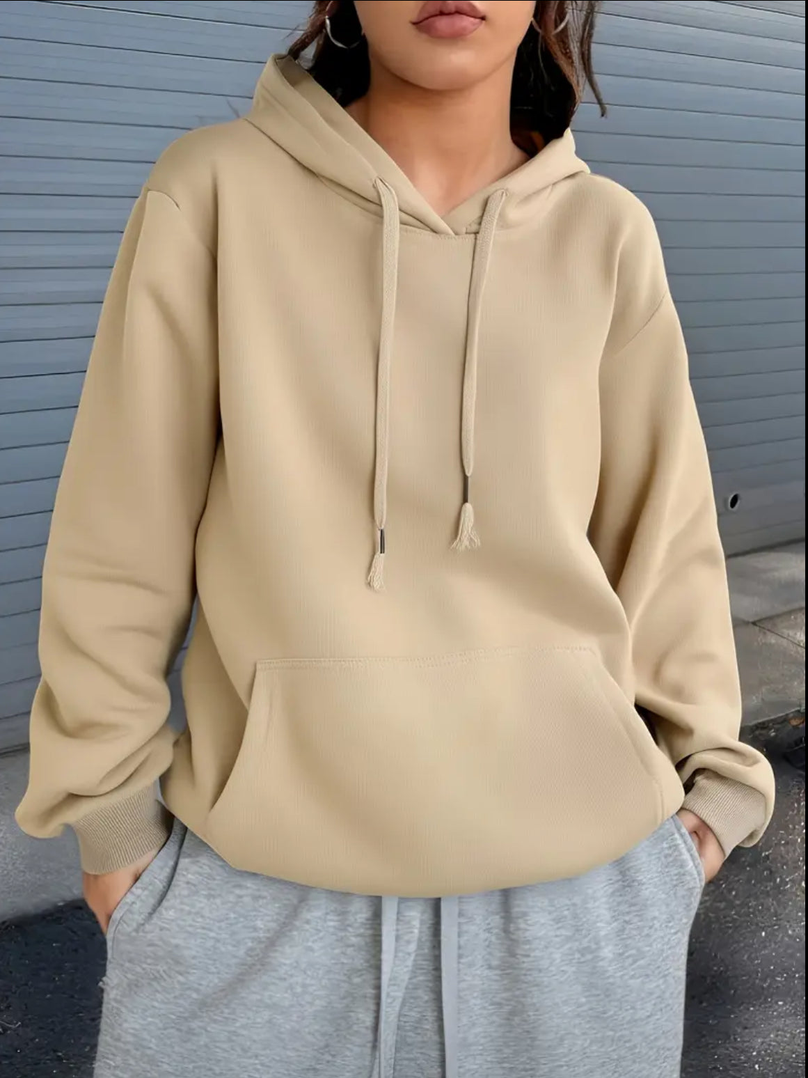 Hoodie Beige