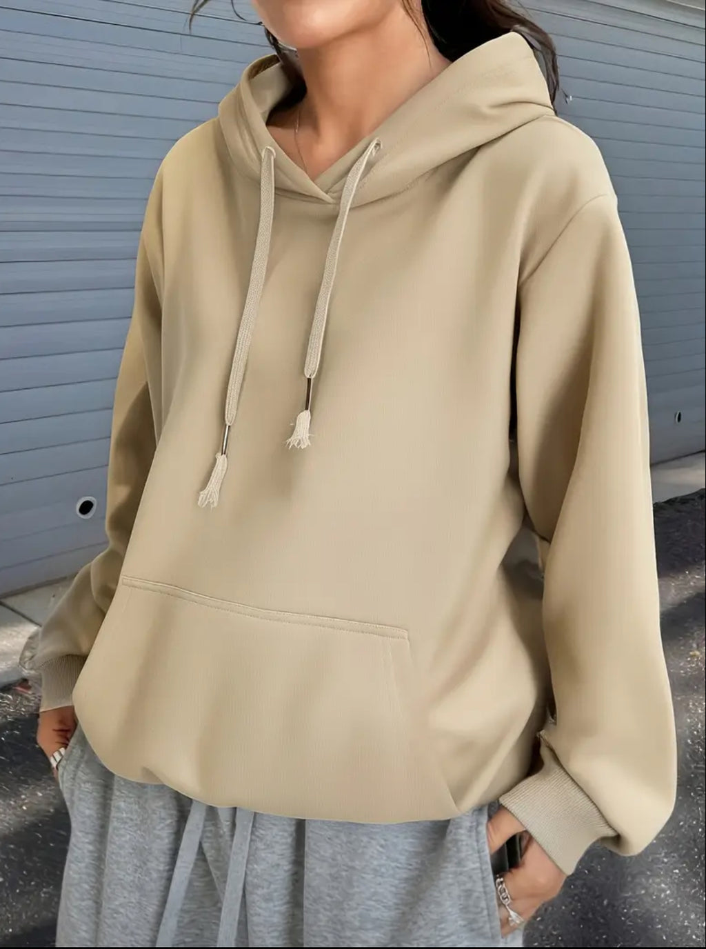 Hoodie Beige