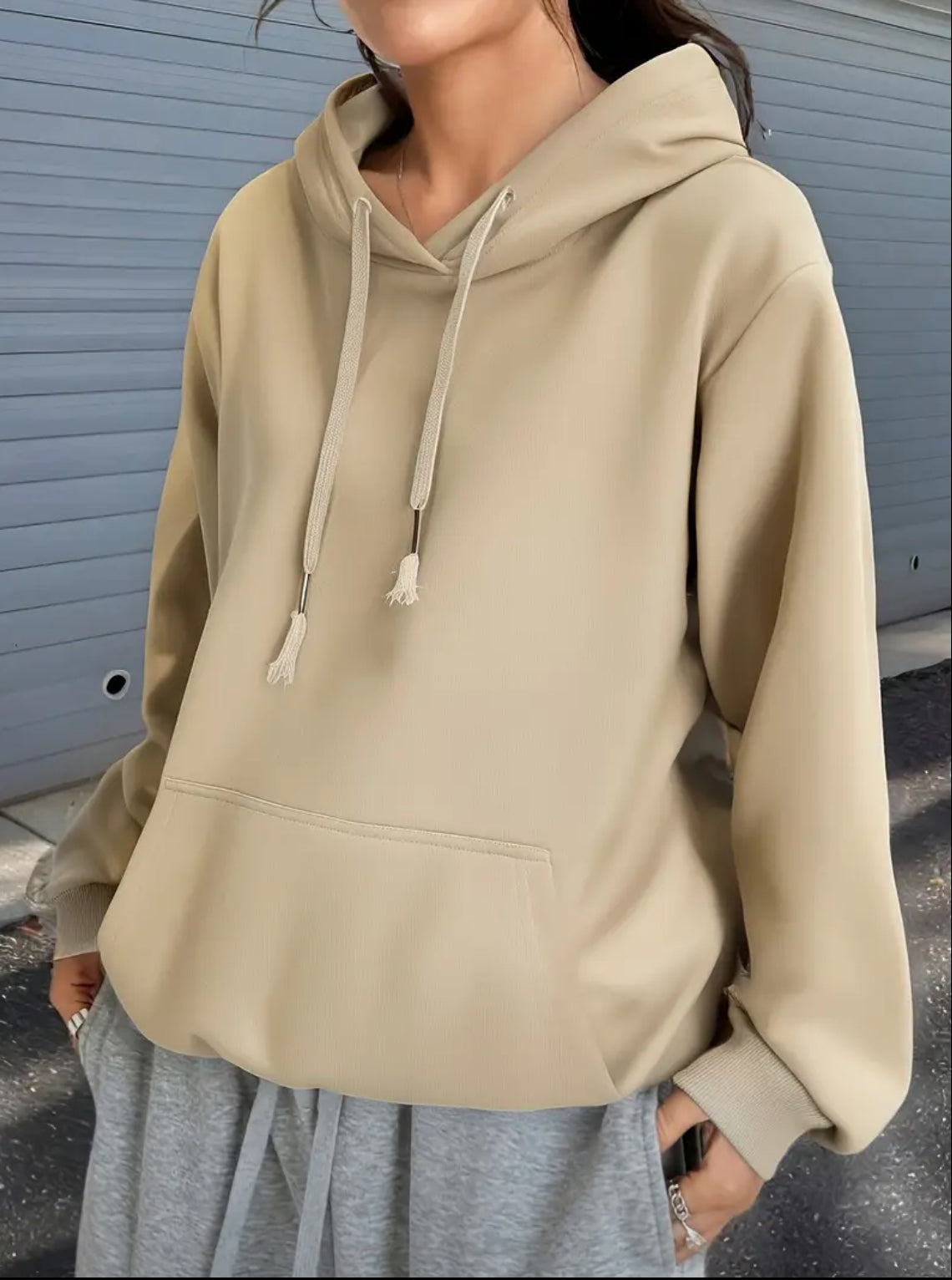 Hoodie Beige