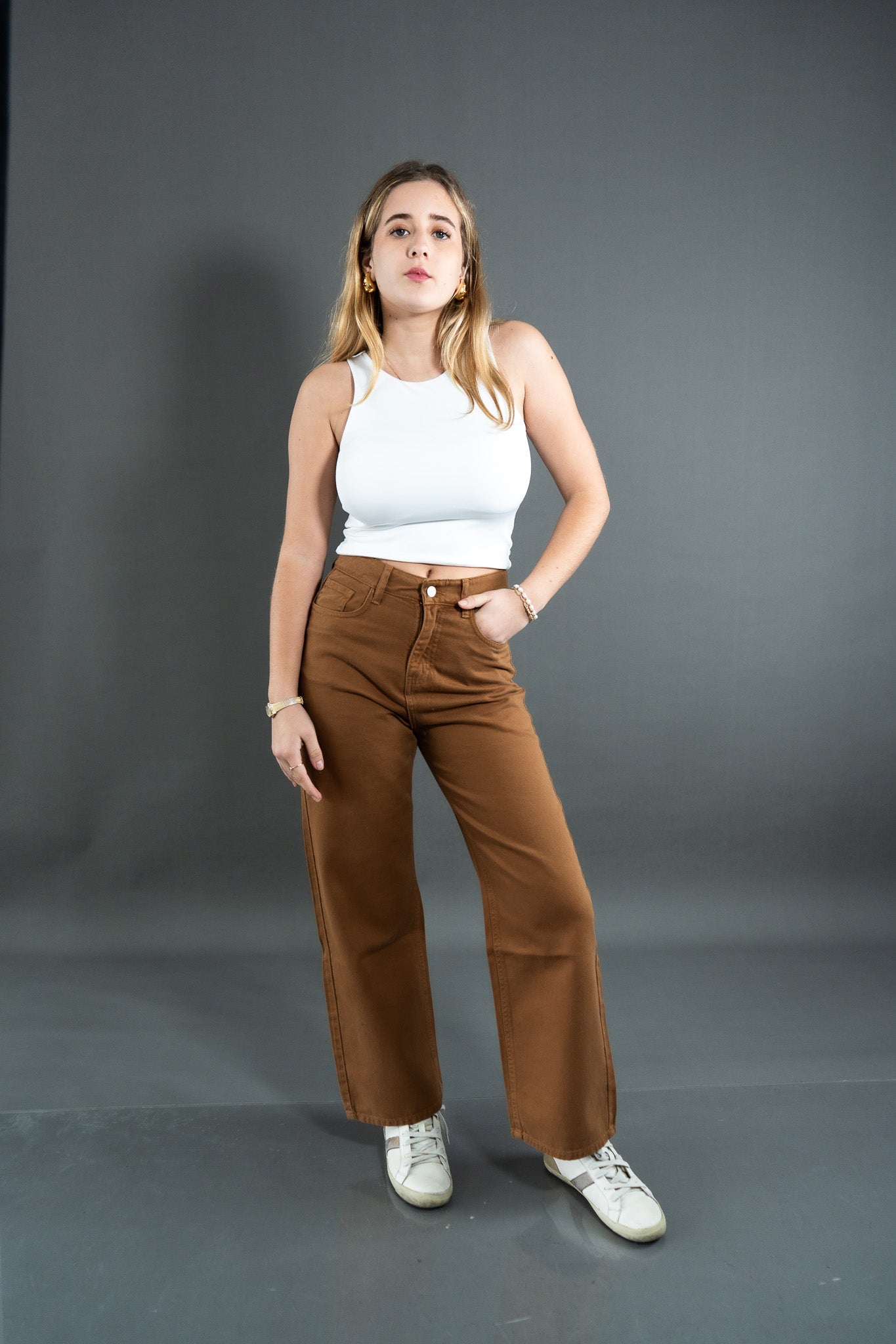 Wide Leg Camel