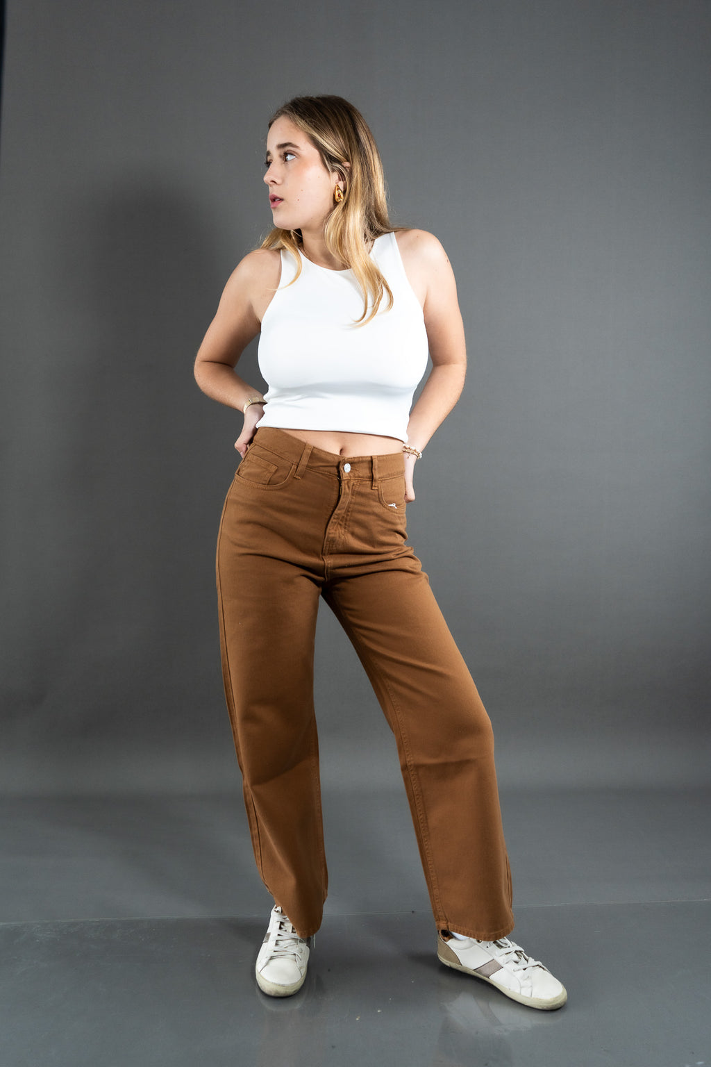 Wide Leg Camel