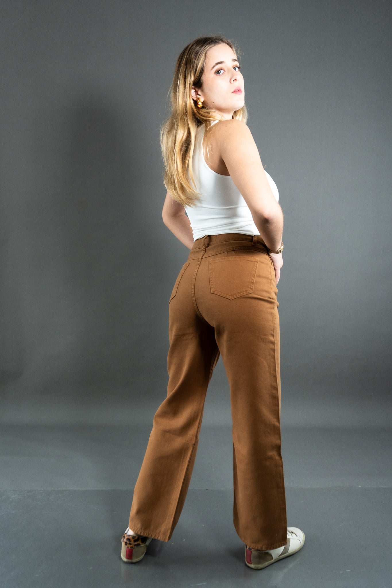 Wide Leg Camel