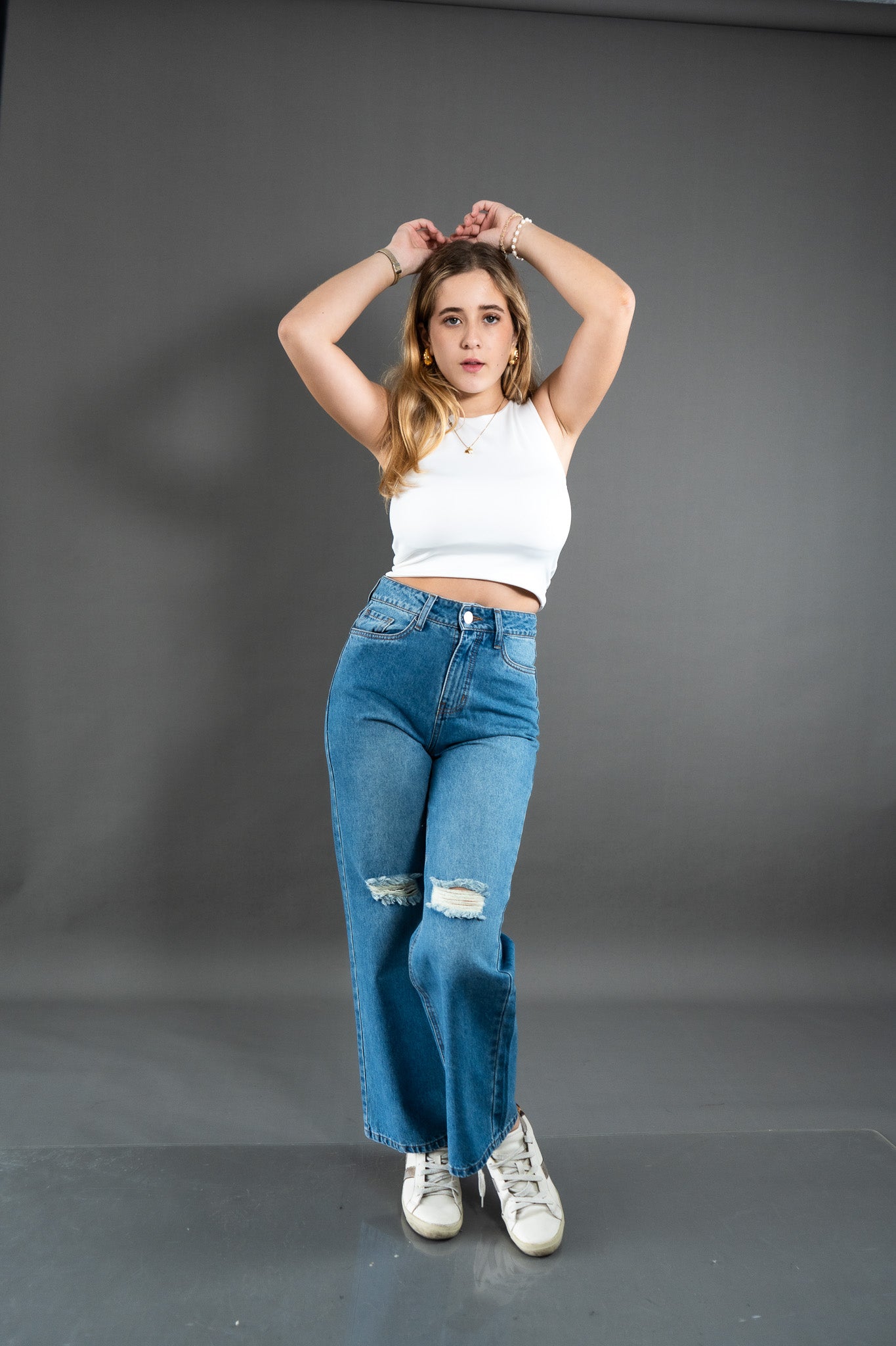 Wide Leg Ripped Maiz