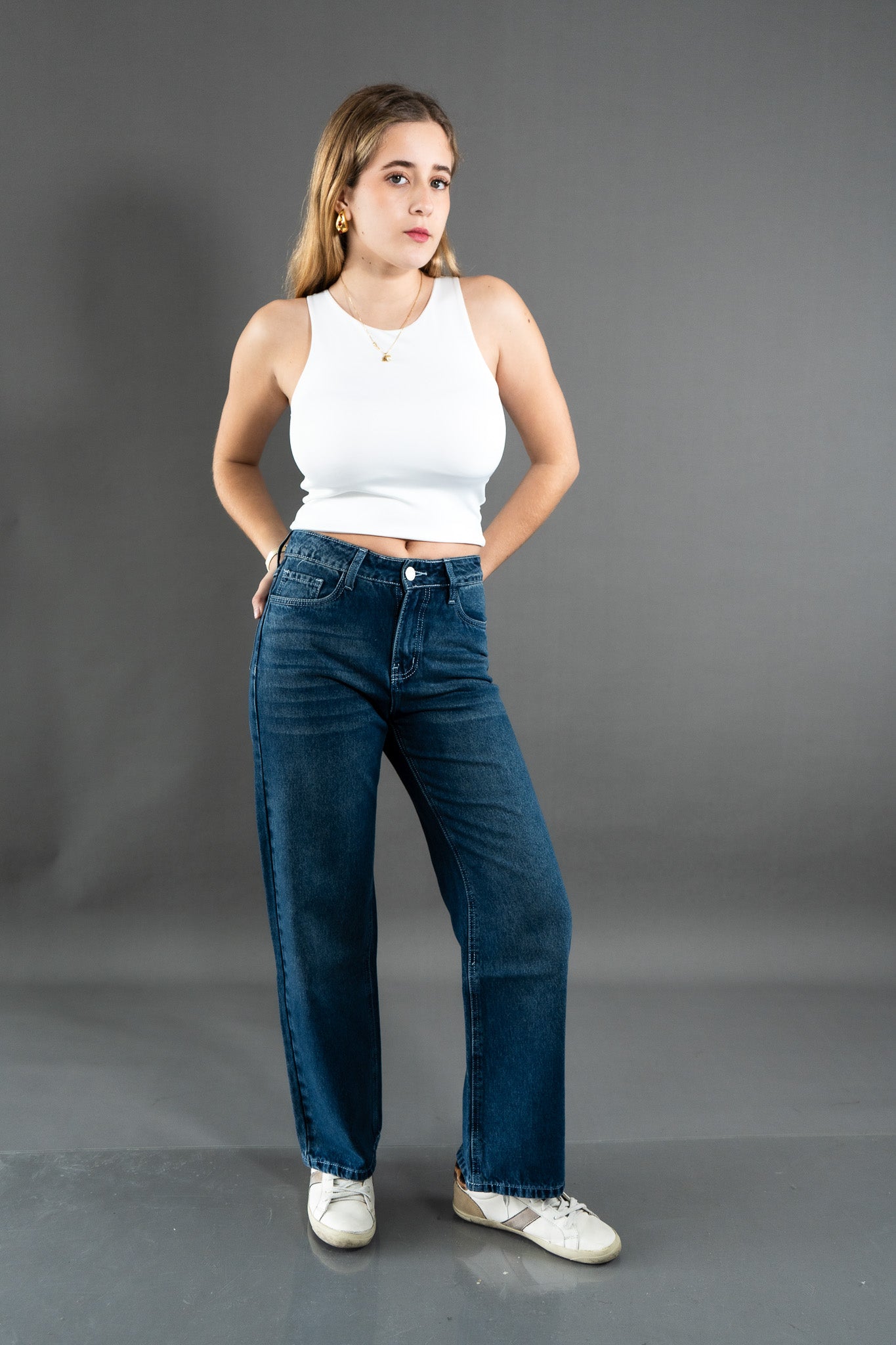 Wide Leg Verde Oxido