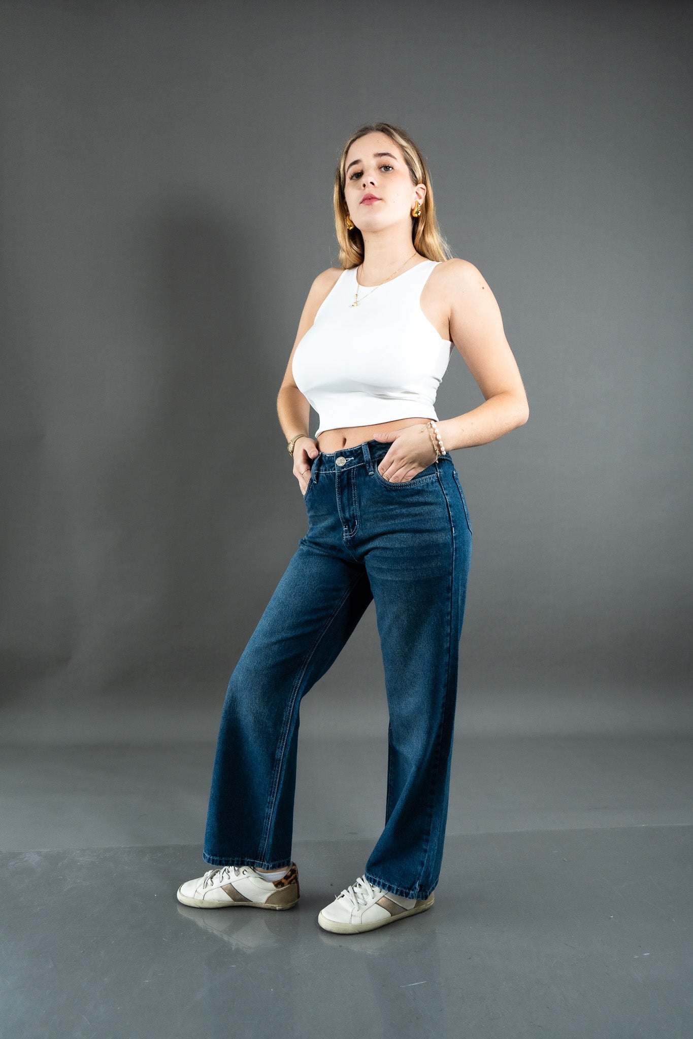 Wide Leg Verde Oxido