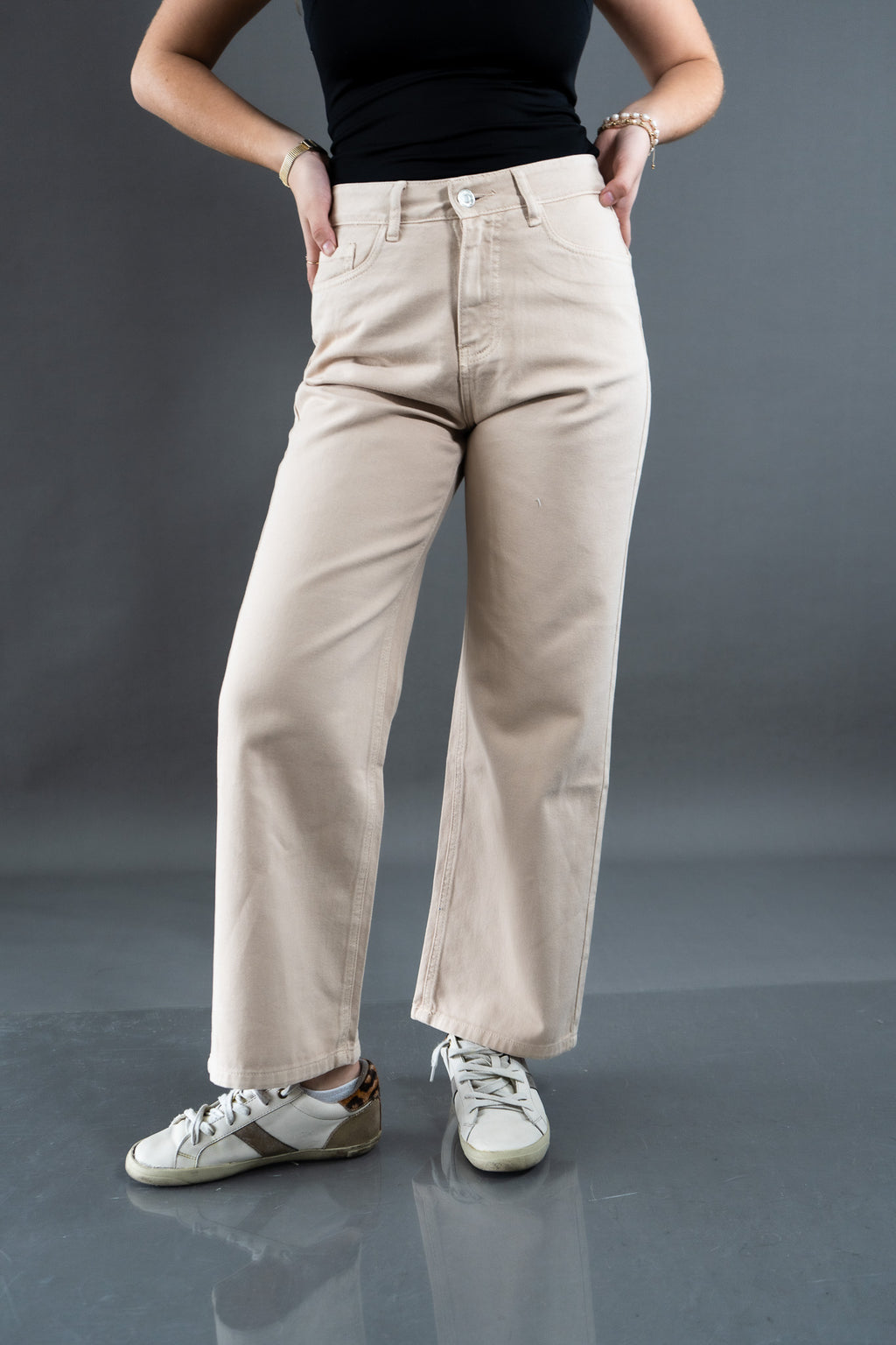 Wide Leg Beige