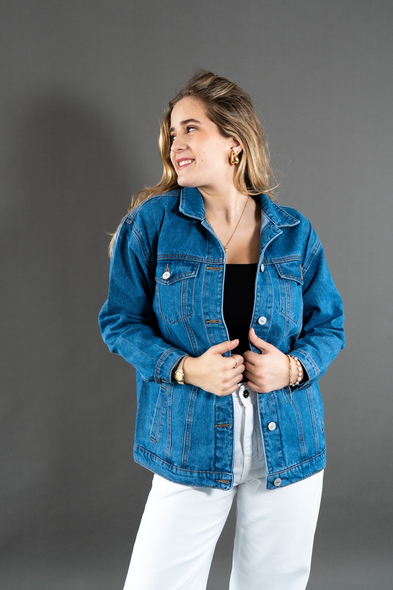 Jacket Oversize Celeste