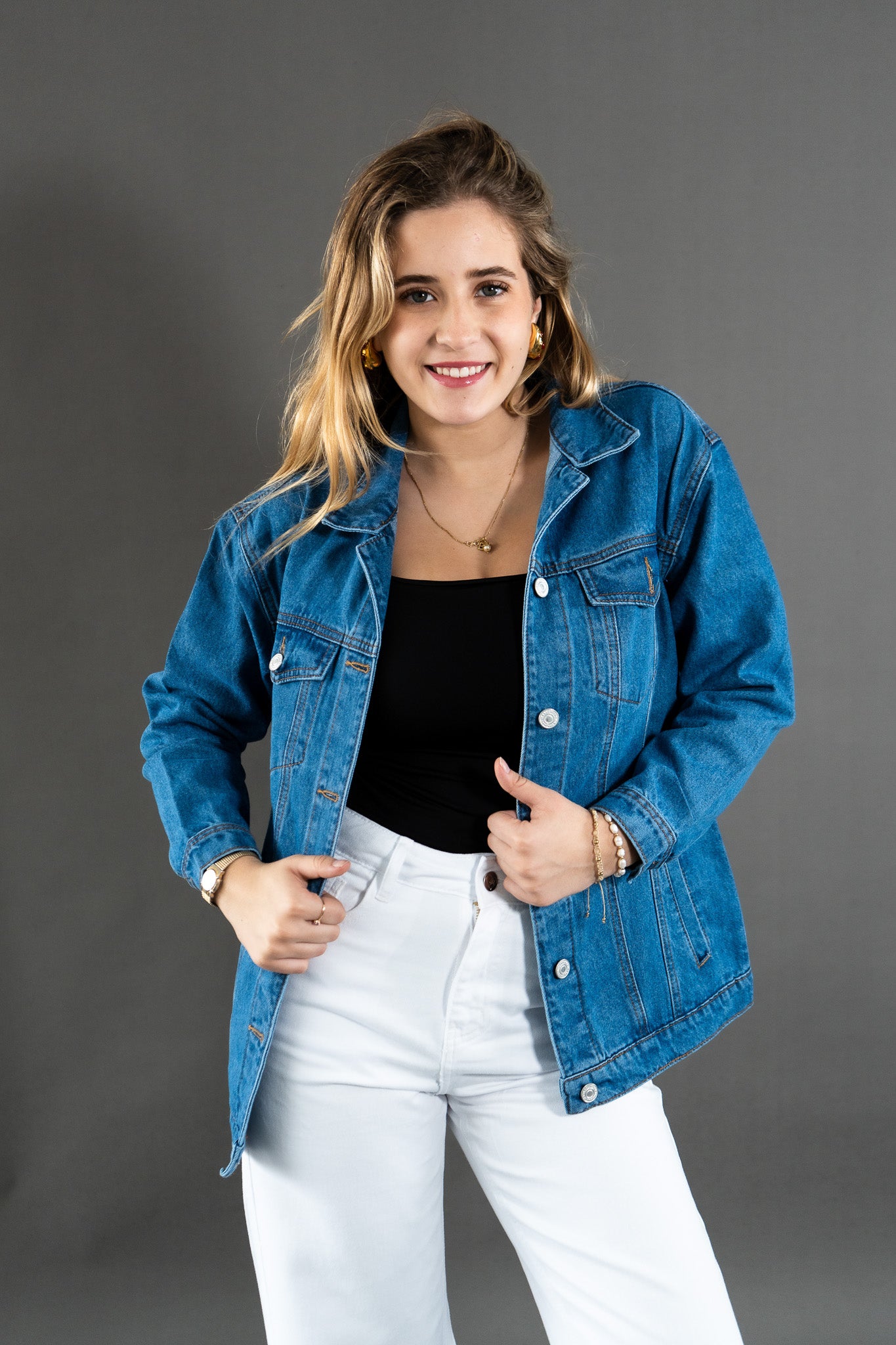 Jacket Oversize Celeste