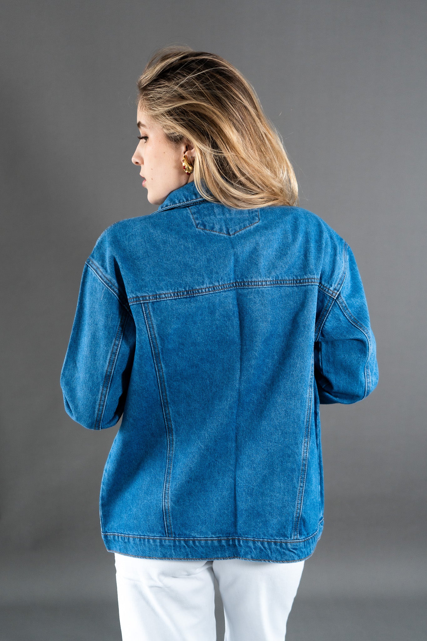 Jacket Oversize Celeste
