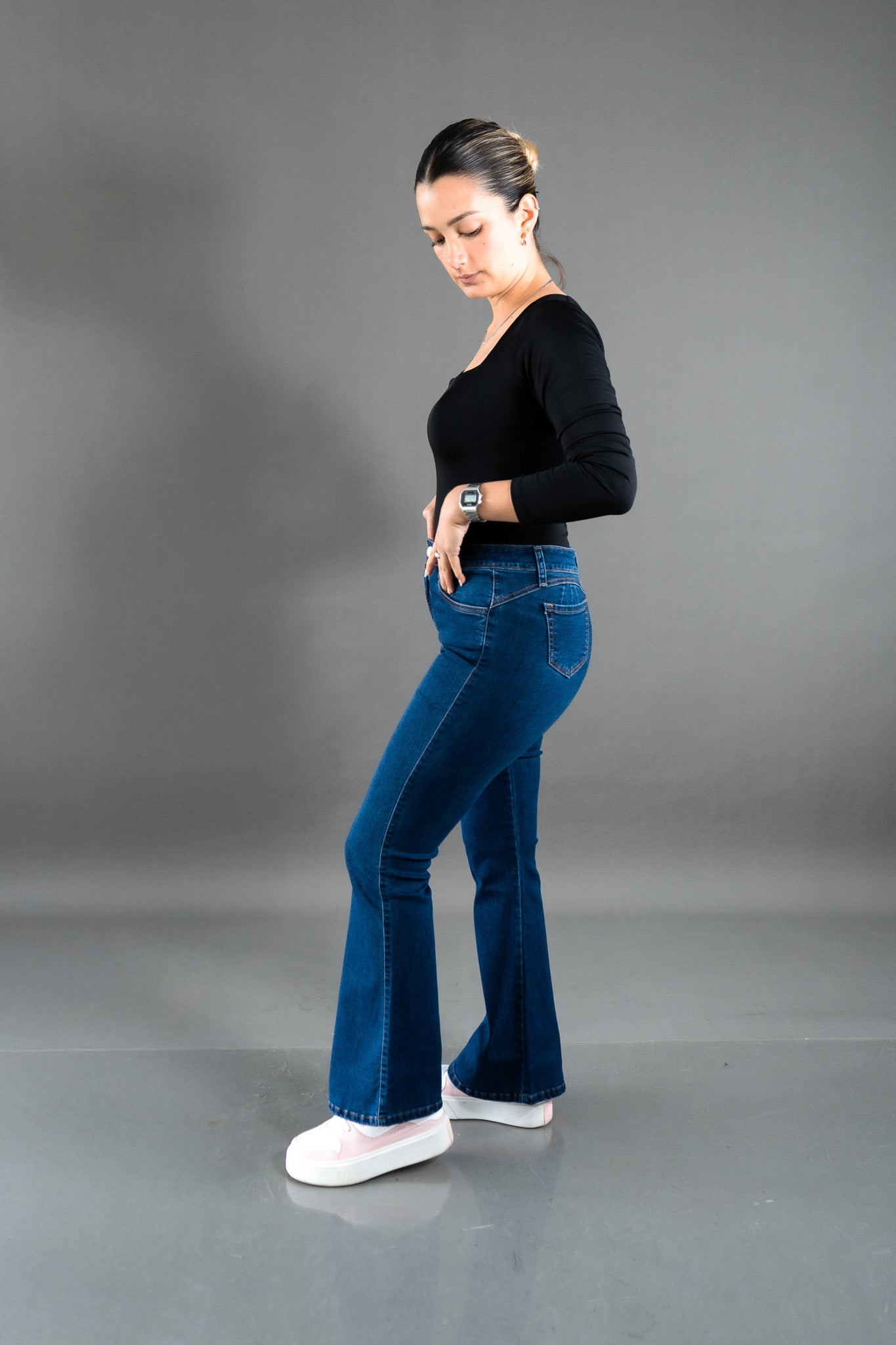 Flare Jean Azul
