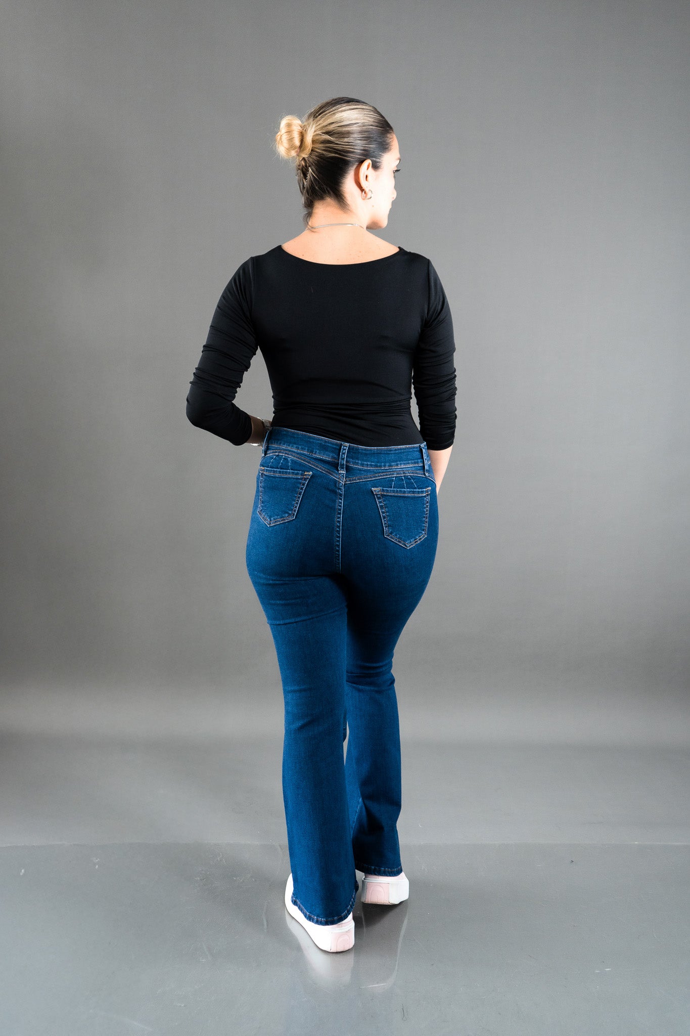 Flare Jean Azul