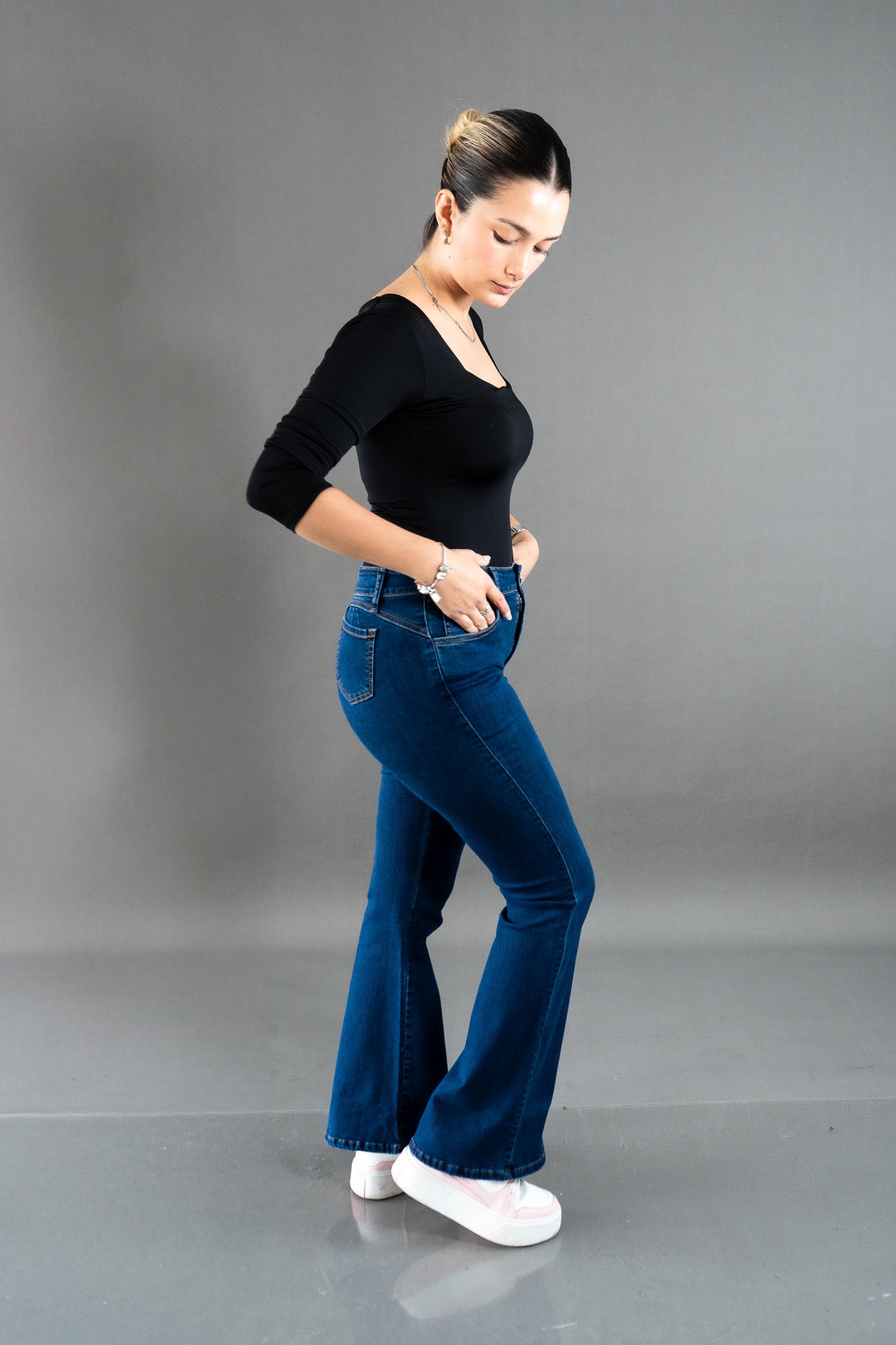 Flare Jean Azul