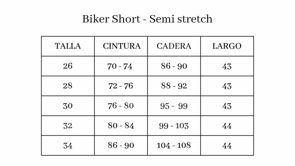 Biker Short Celeste